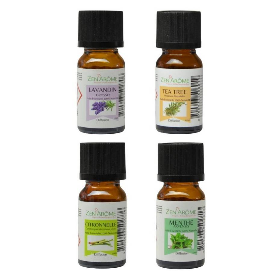 Zen'Arôme Diffuseur Bao + 3 Huiles Essentielles "Spécial Télétravail" – Diffuseur à Froid – Bois FSC et Verre – Puissance Ajustable - Image 3