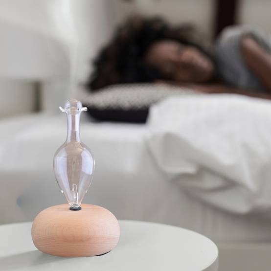Zen'Arôme Diffuseur Bao + 3 Huiles Essentielles "Spécial Télétravail" – Diffuseur à Froid – Bois FSC et Verre – Puissance Ajustable - Image 1