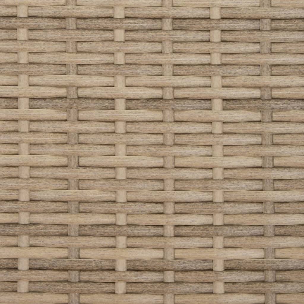 Maison Chic - Bain de soleil - Transat - Chaise longue avec coussins beige résine tressée - MEUBLE PRO-JU6459 - Image 8