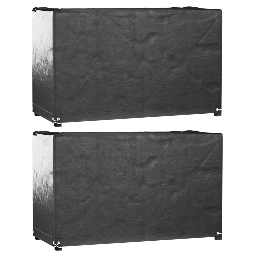 Housse de protection | Couvercle de protection | Housses salon de jardin 2 pcs 8œillets 125x55x75cm rectangulaire Maison Chic - Image 2