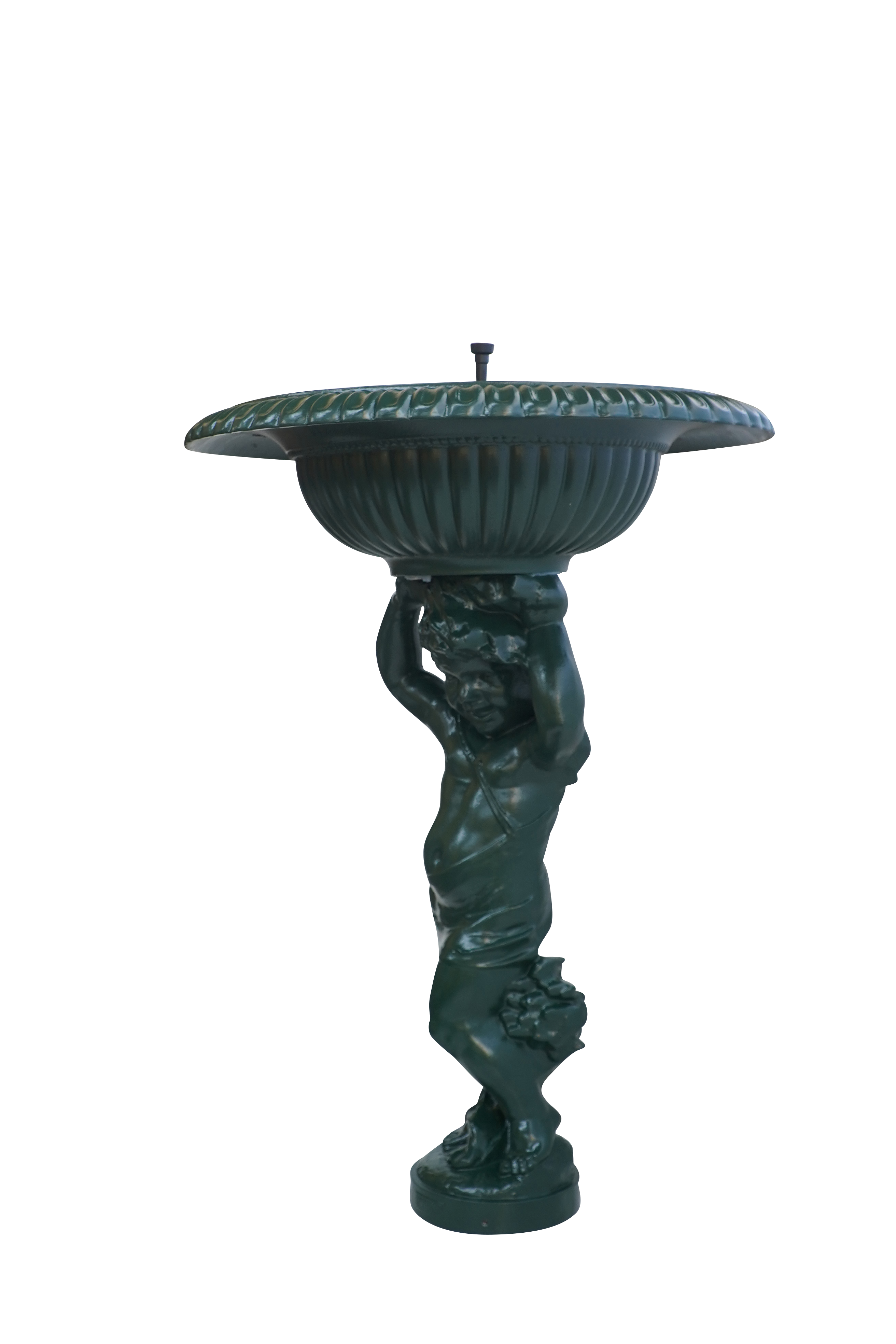 Fontaine à l'angelot vert 6009 H. 100cm X L. 70cm, Dommartin - Image 4