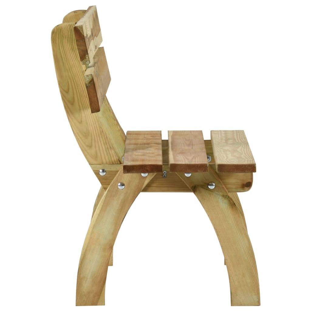 Helloshop26 - Banc de jardin meuble de patio d'extérieur terrasse 110 x 60 x 86 cm bois de pin imprégné - Image 3