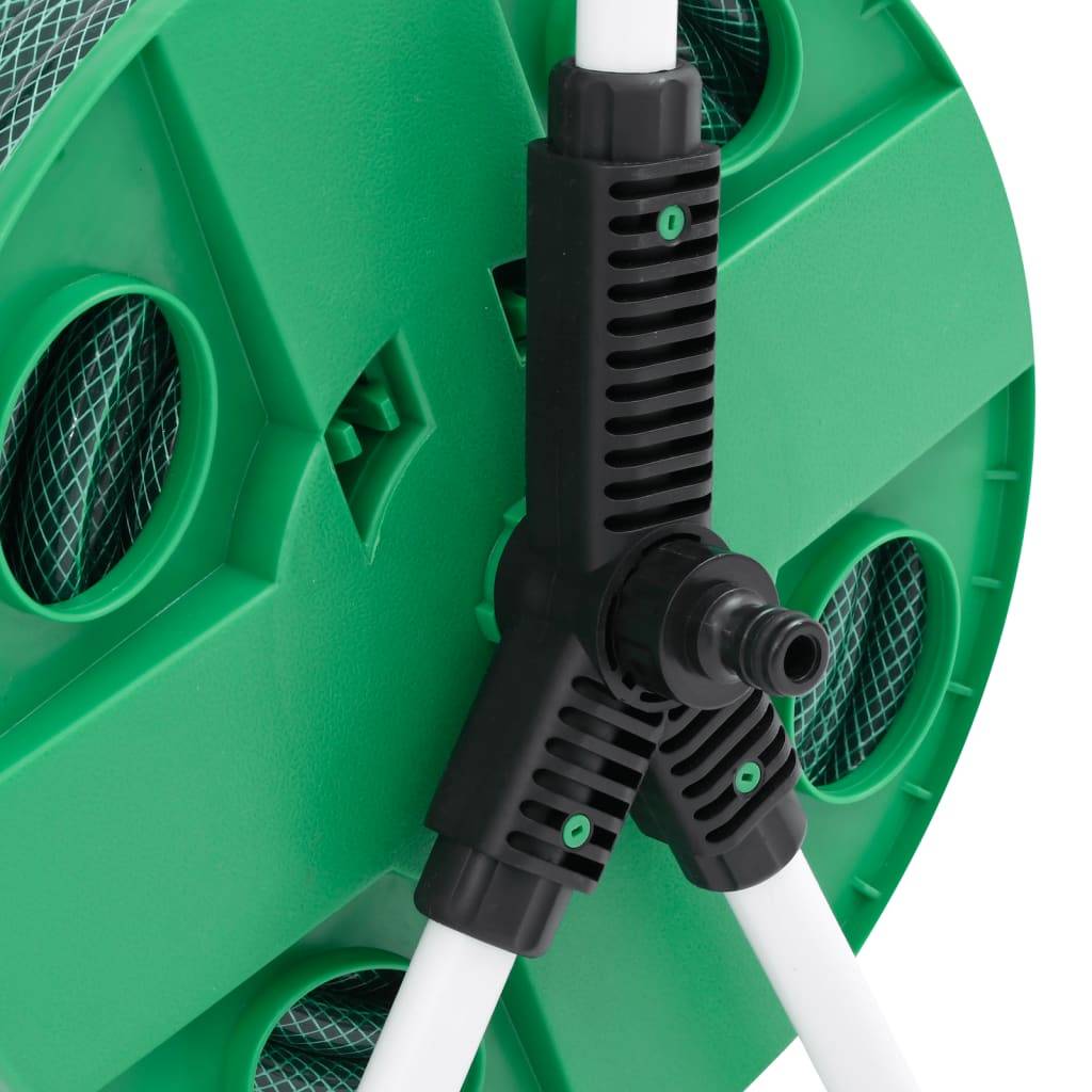 PANGIVO - Enrouleur de tuyau sur pied acier galvanisé et PVC vert 40 x 30 x 41 cm - PANGIVO - Image 5