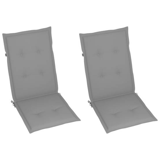 Chaise à bascule bambou avec coussin gris 66 x 86 x 105 cm - PANGIVO - Image 5