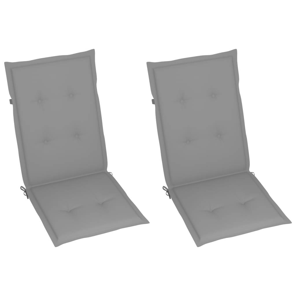 Chaise à bascule bambou avec coussin gris 66 x 86 x 105 cm - PANGIVO - Image 5