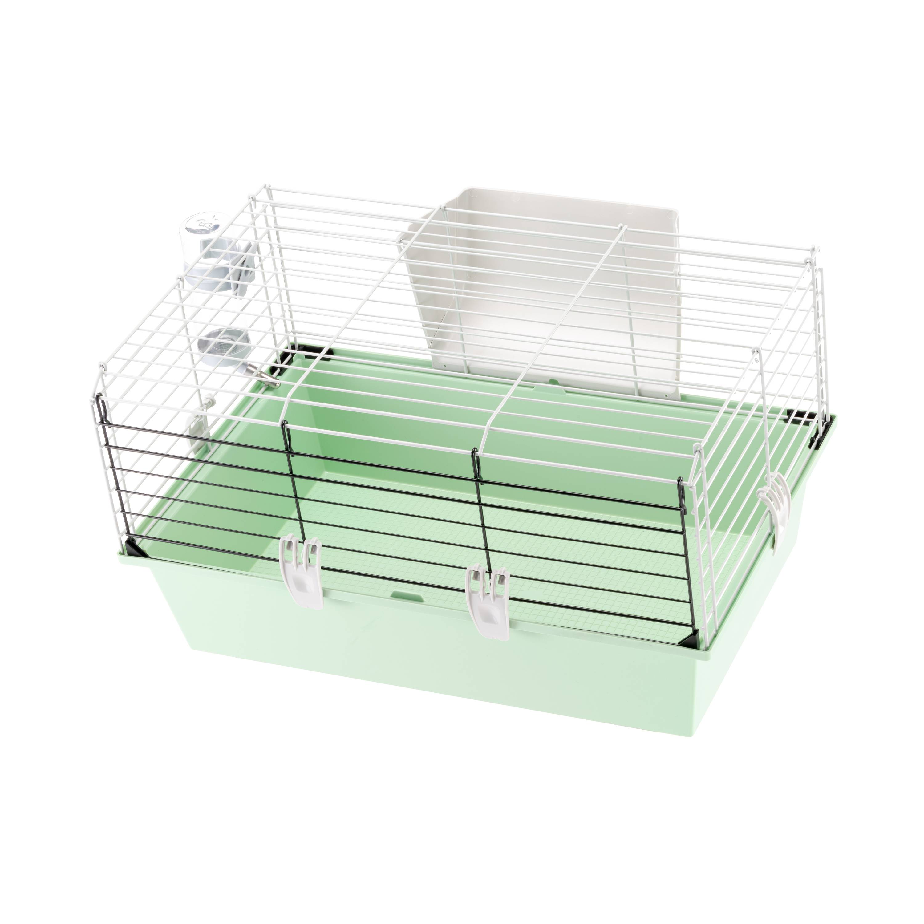 Ferplast - FERPLAST CAVIE 60 Cage pour Rongeurs pour Cochons d'Inde, Cochons d'Inde, en Métal, Accessoires inclus : Mangeoire, Abreuvoir. 58x38xh31,5cm - Image 8