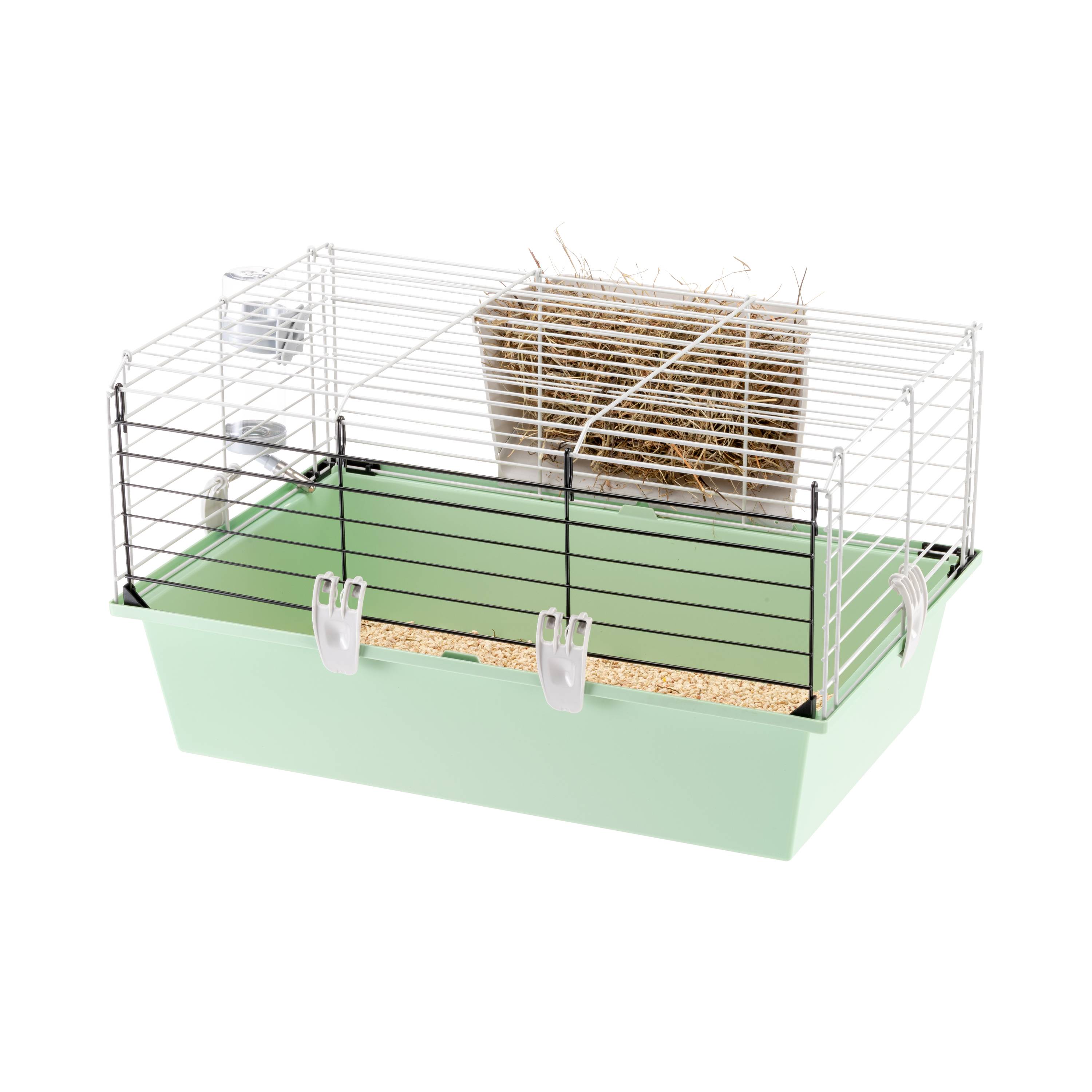 Ferplast - FERPLAST CAVIE 60 Cage pour Rongeurs pour Cochons d'Inde, Cochons d'Inde, en Métal, Accessoires inclus : Mangeoire, Abreuvoir. 58x38xh31,5cm - Image 1