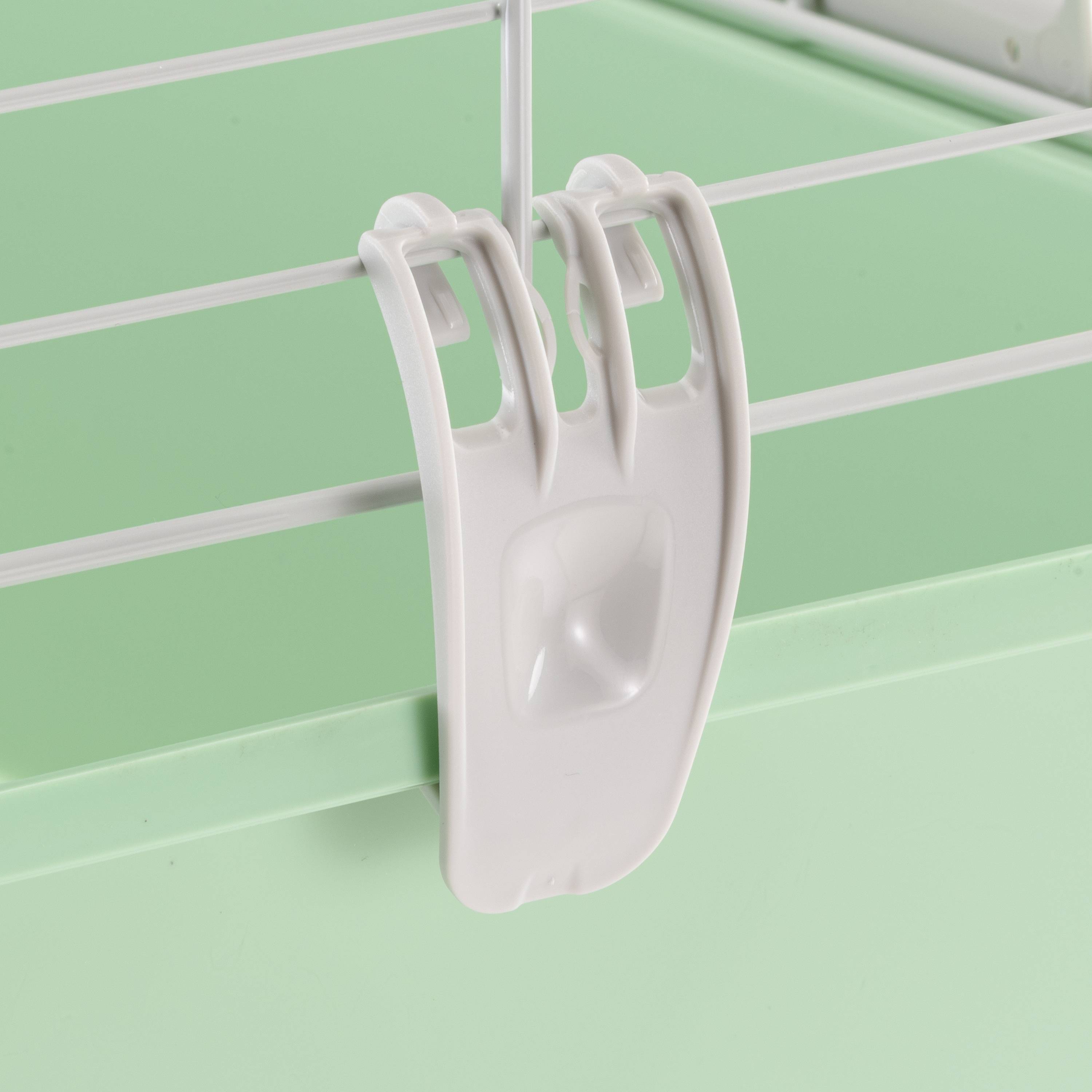 Ferplast - FERPLAST CAVIE 60 Cage pour Rongeurs pour Cochons d'Inde, Cochons d'Inde, en Métal, Accessoires inclus : Mangeoire, Abreuvoir. 58x38xh31,5cm - Image 9