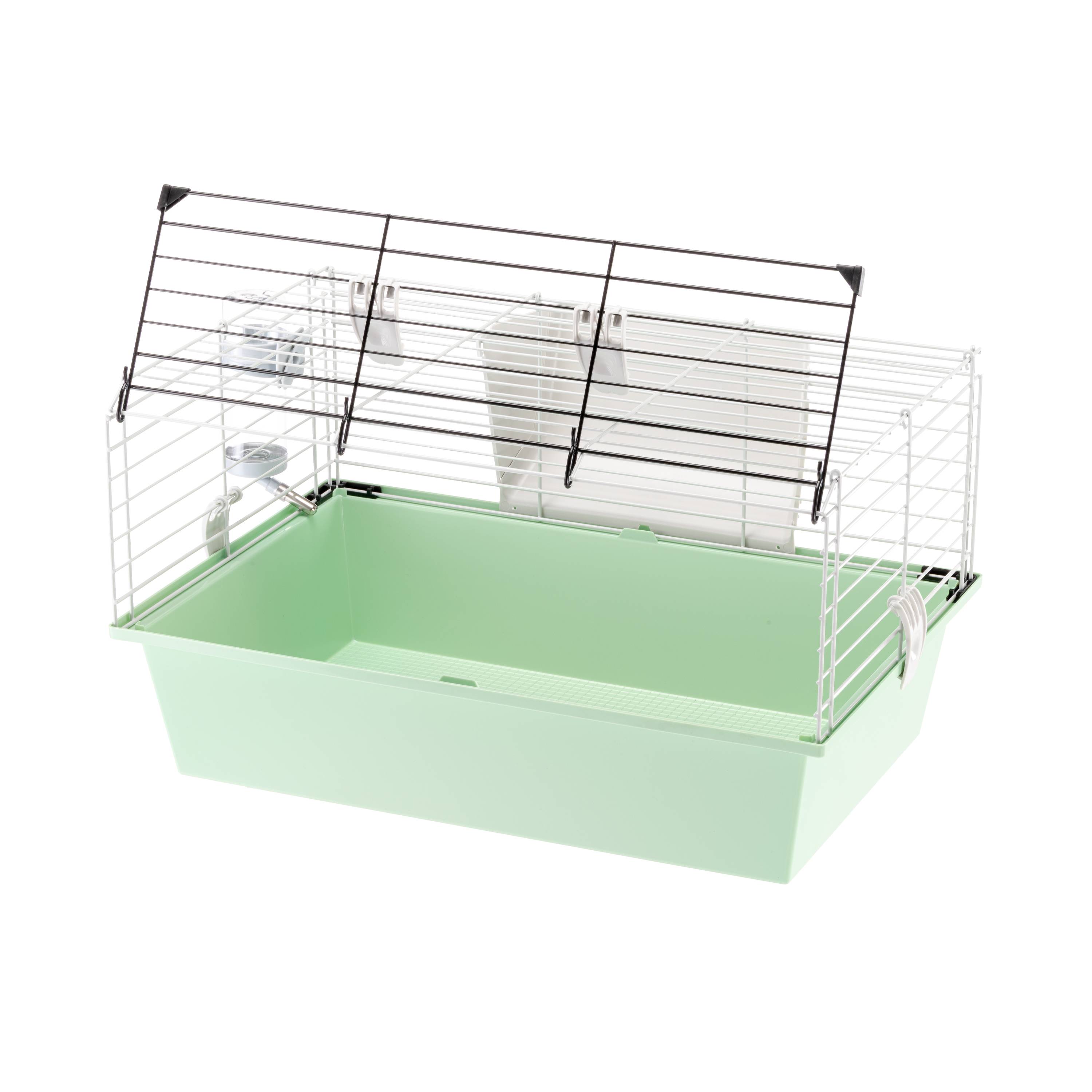 Ferplast - FERPLAST CAVIE 60 Cage pour Rongeurs pour Cochons d'Inde, Cochons d'Inde, en Métal, Accessoires inclus : Mangeoire, Abreuvoir. 58x38xh31,5cm - Image 6
