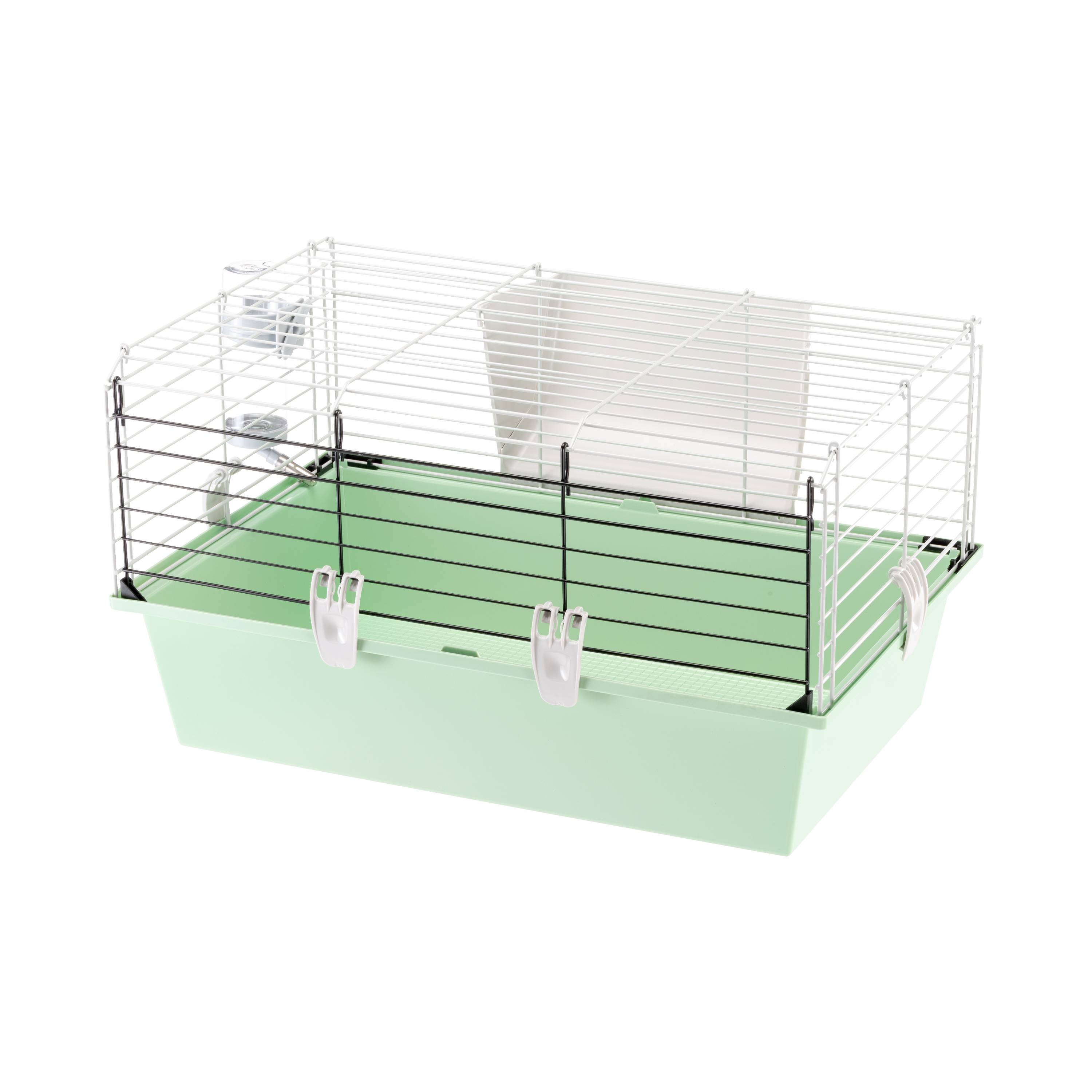 Ferplast - FERPLAST CAVIE 60 Cage pour Rongeurs pour Cochons d'Inde, Cochons d'Inde, en Métal, Accessoires inclus : Mangeoire, Abreuvoir. 58x38xh31,5cm - Image 5