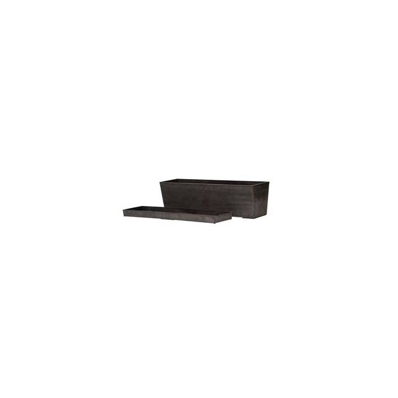 Jardinière en plastique recyclé - Gris anthracite  - Novavita - Image 1