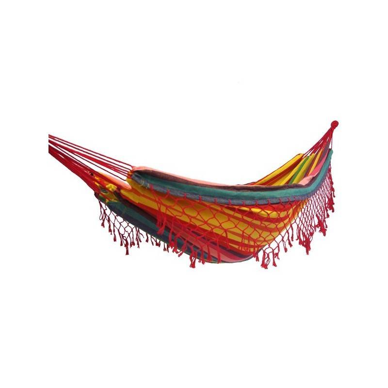 Hamac Detente - Hamac 2 personnes à franges multicolore et rayé - Hamac Detente