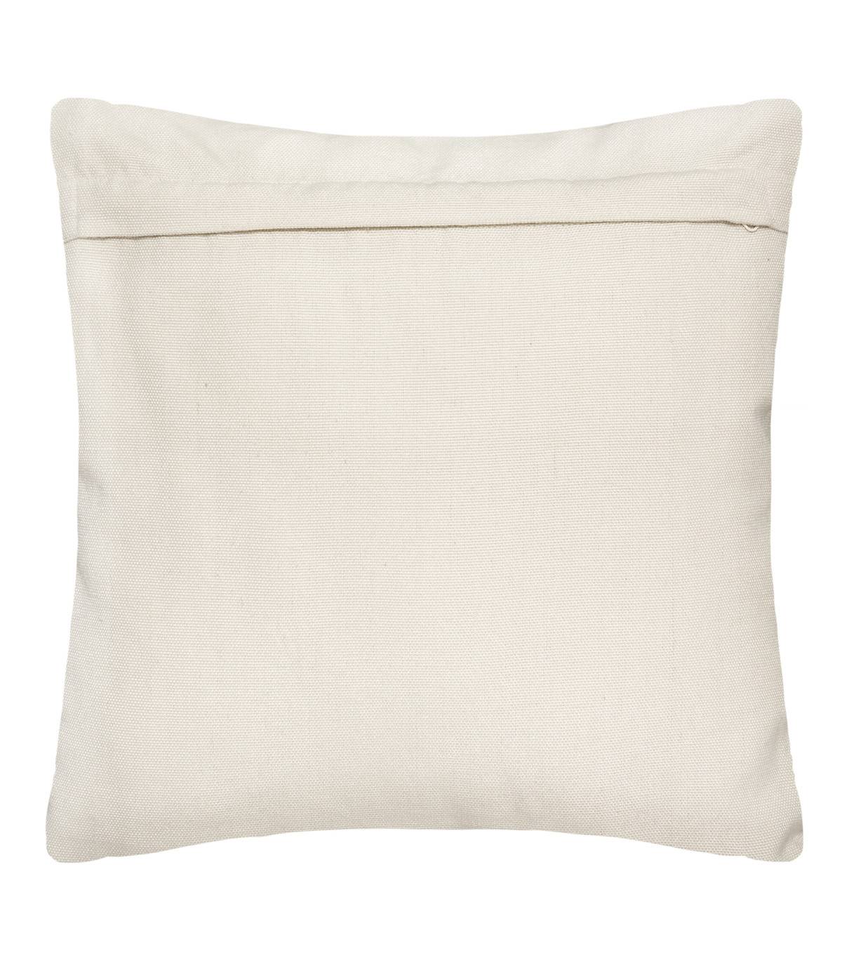 Coussin déhoussable Ivoire & Gris ardoise 45 x 45 cm - Image 4
