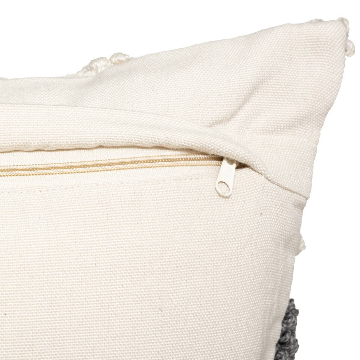 Atmosphera - Coussin "R.O.W." blanc ivoire 45x45cm - Atmosphera Créateur d'intérieur - Image 5