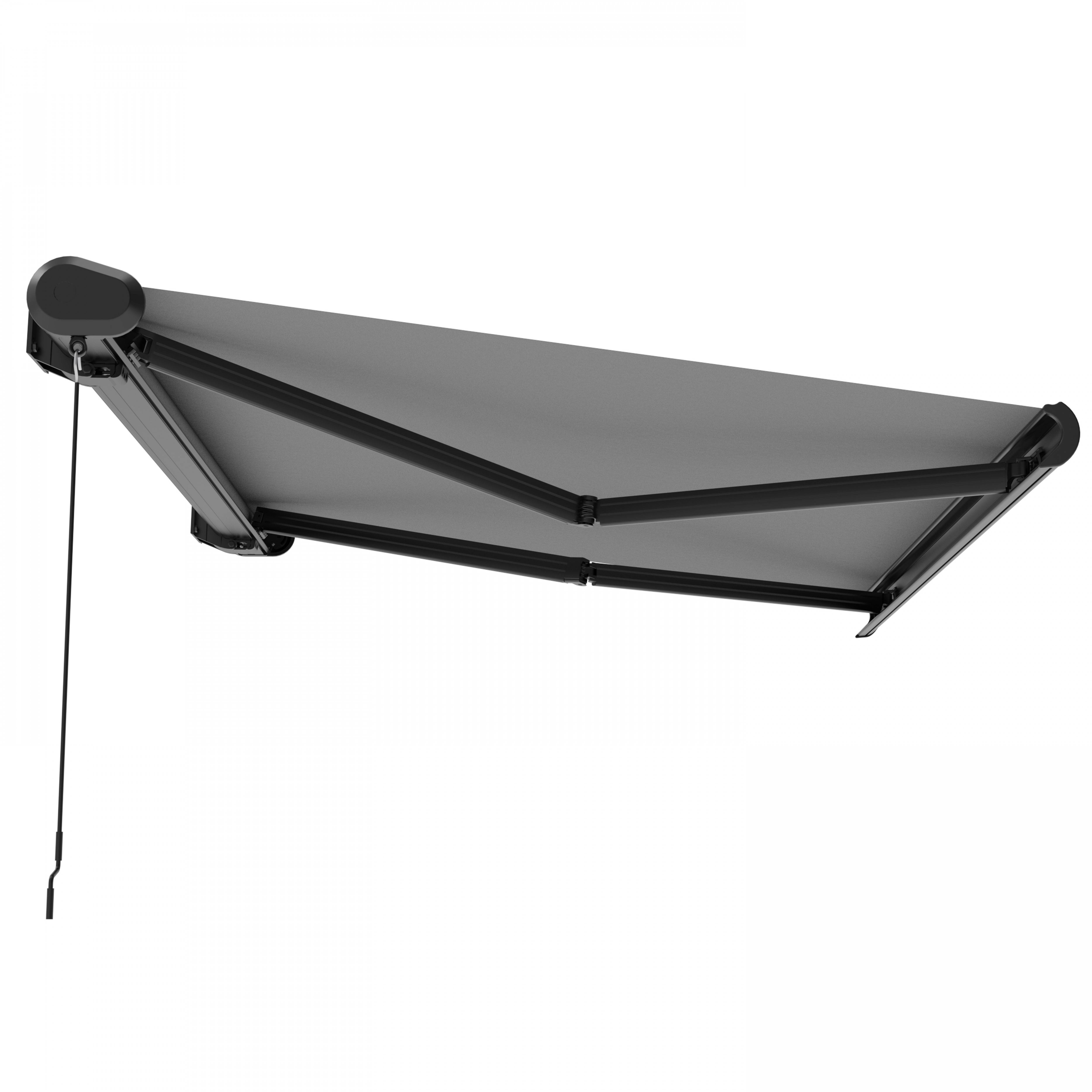 Oviala - Store banne coffre integral 2.5x2m aluminium gris Capri - Oviala - Image 3