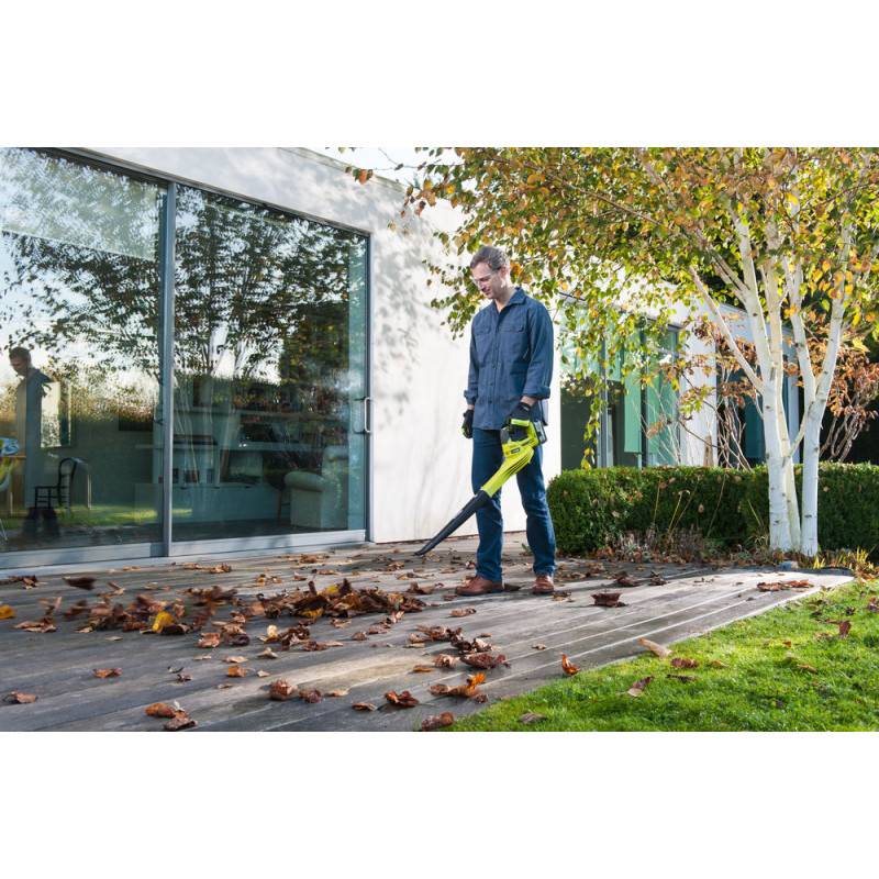 Ryobi - Pack RYOBI souffleur 18V One+ OBL1820S - 1 batterie 4.0Ah LithiumPlus - 1 chargeur rapide 2.0Ah RC18120-140X - Image 2