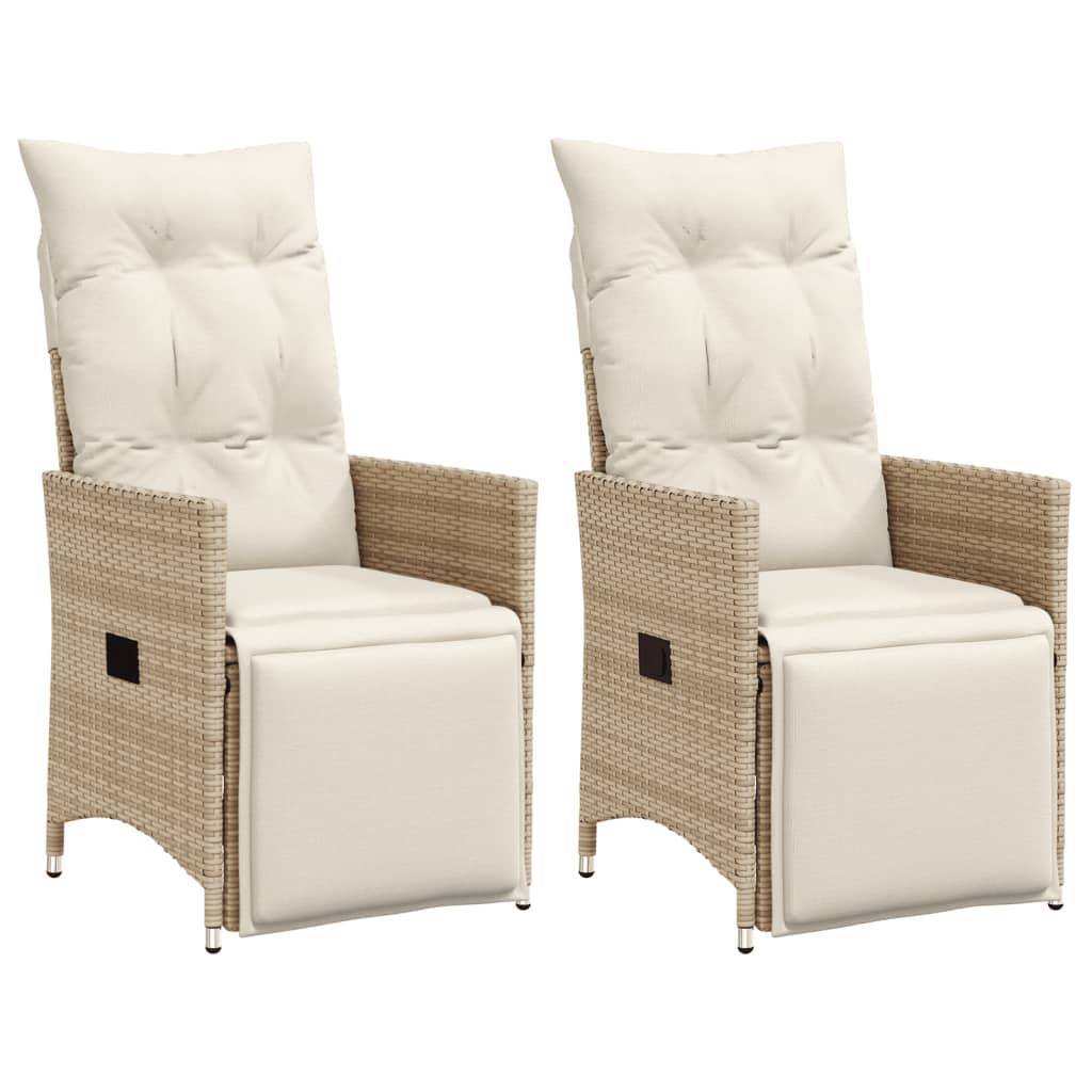 Prolenta Premium - Chaises de jardin rotin beige 56 x 59 x 92 cm - Prolenta premium p3146.7 - Image 2