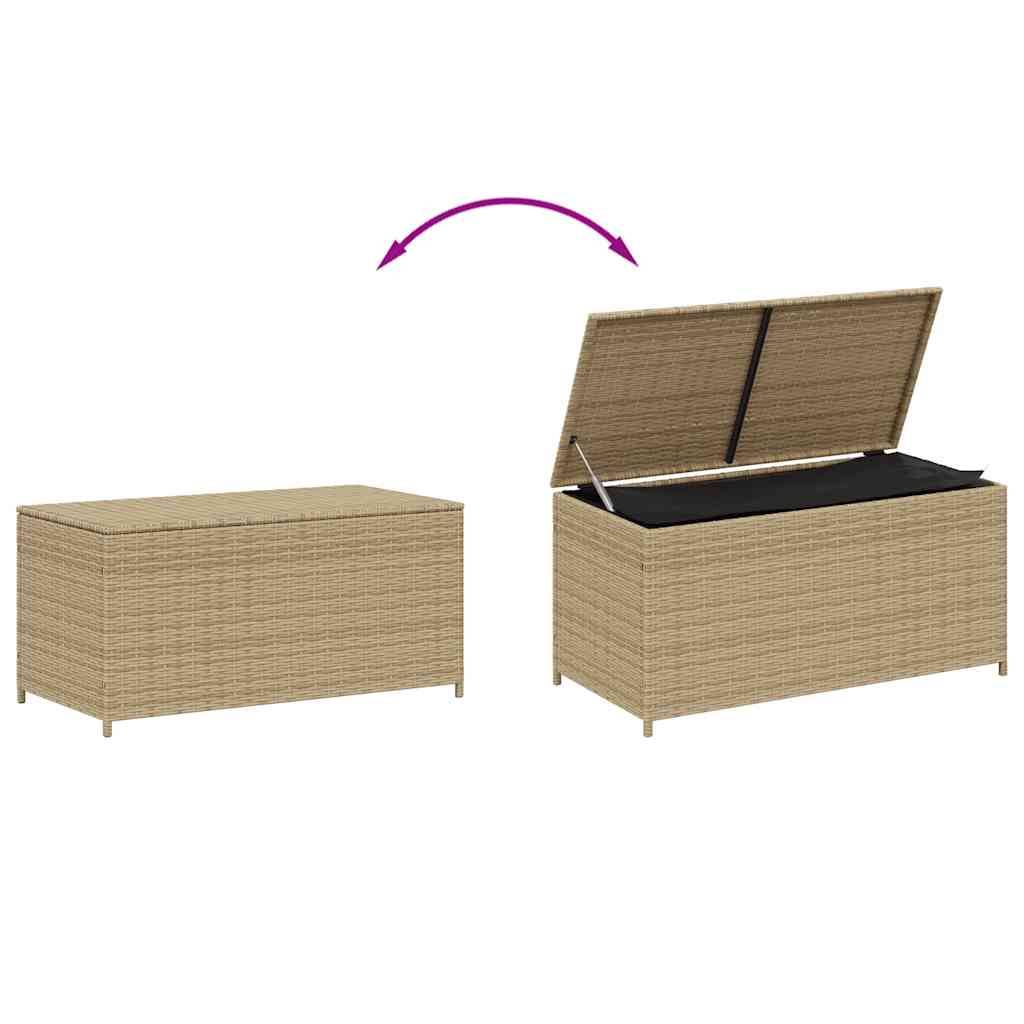 PANGIVO - Coffre de jardin résine tressée mélange beige 100 x 50 x 50 cm - PANGIVO - Image 7
