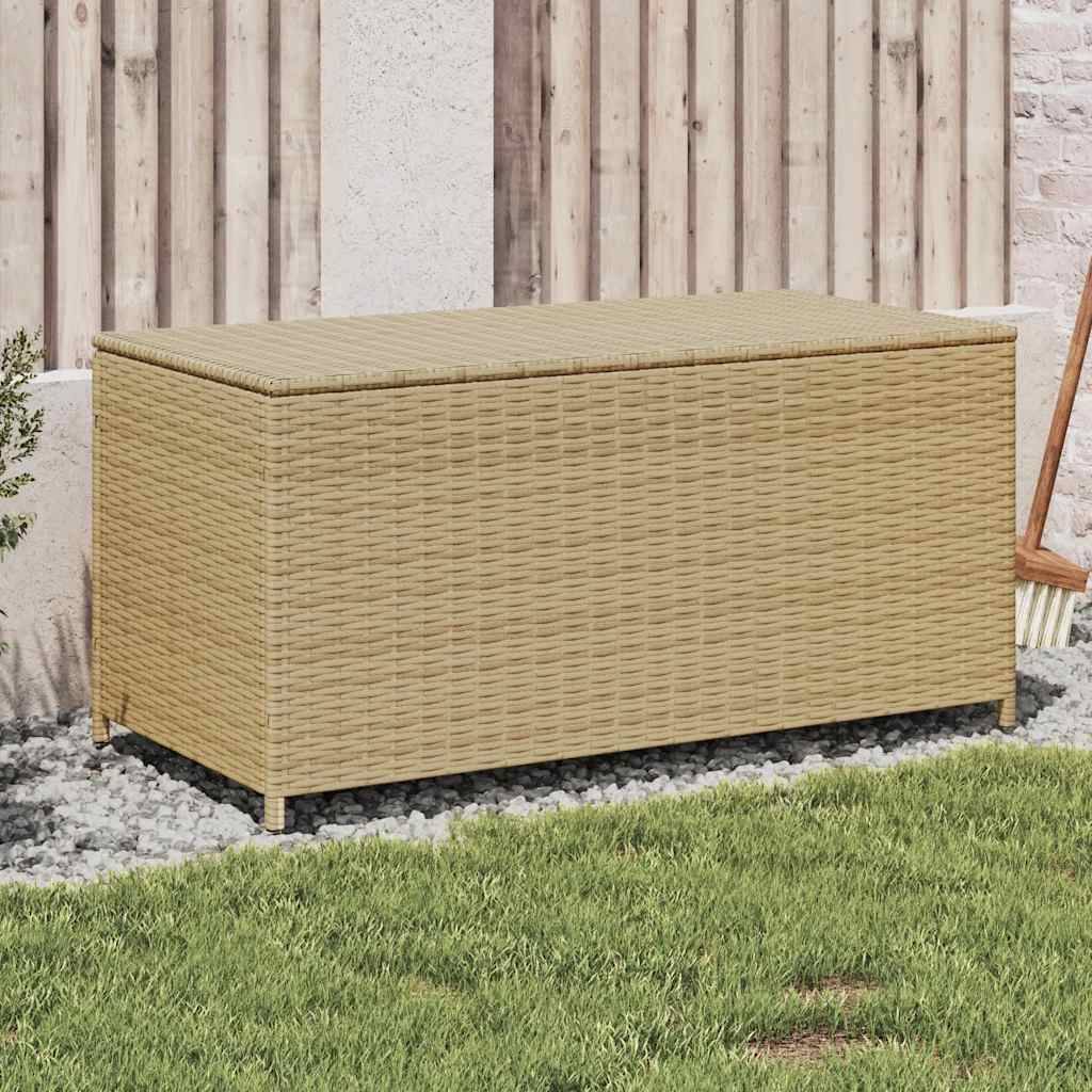 PANGIVO - Coffre de jardin résine tressée mélange beige 100 x 50 x 50 cm - PANGIVO - Image 1