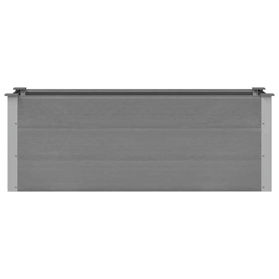 Vidaxl - Lit surélevé de jardin WPC 150x50x54 cm Gris vidaXL 43607 - Image 9