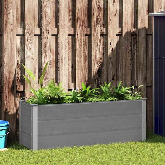 Vidaxl - Lit surélevé de jardin WPC 150x50x54 cm Gris vidaXL 43607 - Image 1
