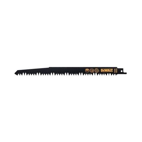 Lame cobalt 152 mm DEWALT pour scies sabre sans fil bois alu - 5 pièces - DT2345
