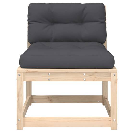 Canapés de jardin avec coussins 2 pcs | Canapé D'extérieur | Sofa De Jardin bois de pin massif Maison Chic - Image 6