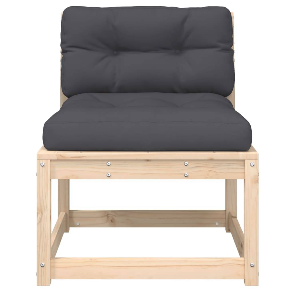 Canapés de jardin avec coussins 2 pcs | Canapé D'extérieur | Sofa De Jardin bois de pin massif Maison Chic - Image 6