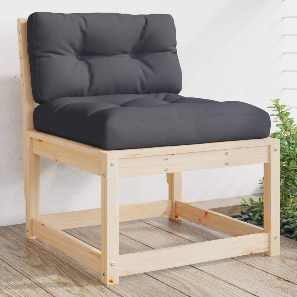 Canapés de jardin avec coussins 2 pcs | Canapé D'extérieur | Sofa De Jardin bois de pin massif Maison Chic - Image 3