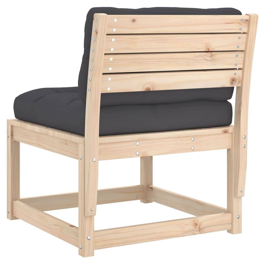 Canapés de jardin avec coussins 2 pcs | Canapé D'extérieur | Sofa De Jardin bois de pin massif Maison Chic - Image 8