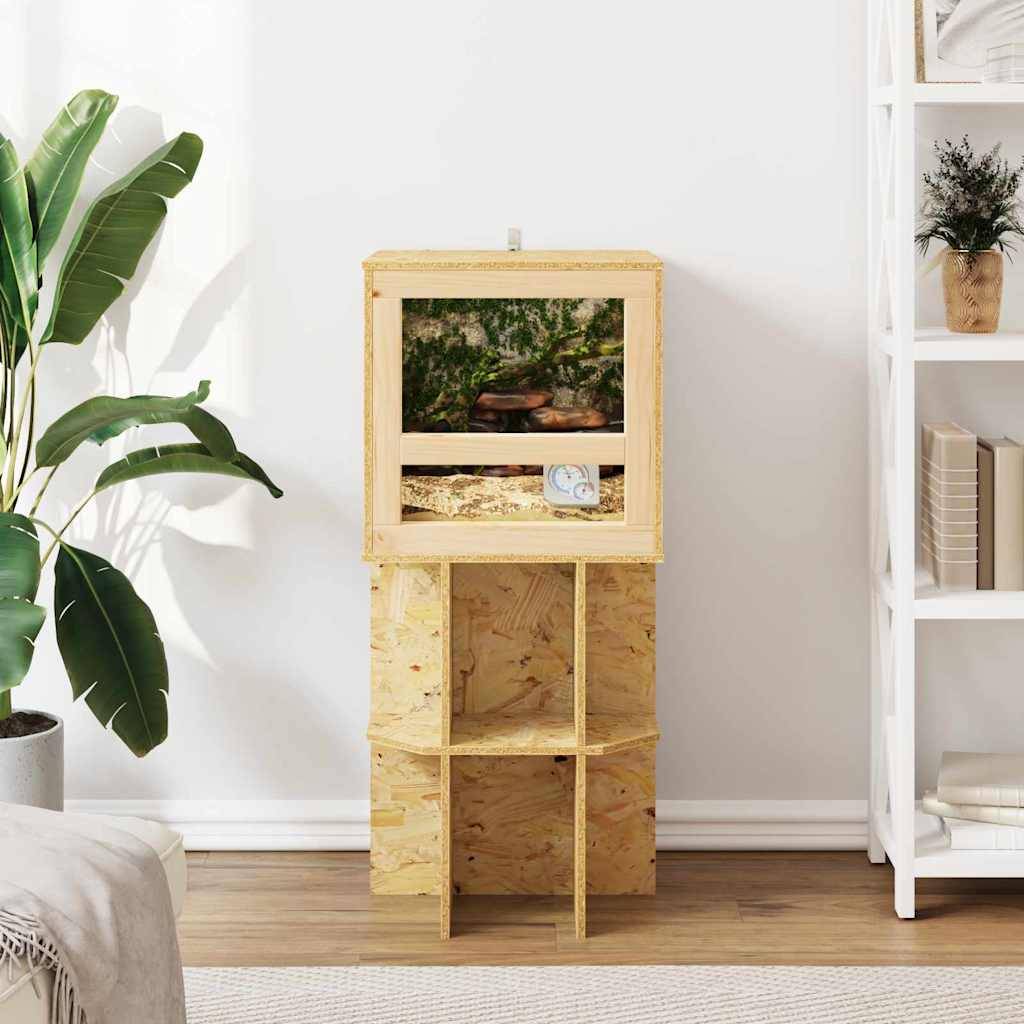 Vidaxl - Base de Terrarium avec étagère Marron 40 x 40 x 50 cm OSB vidaXL 876738 - Image 5