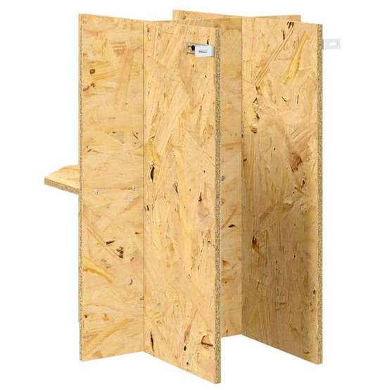 Vidaxl - Base de Terrarium avec étagère Marron 40 x 40 x 50 cm OSB vidaXL 876738 - Image 8