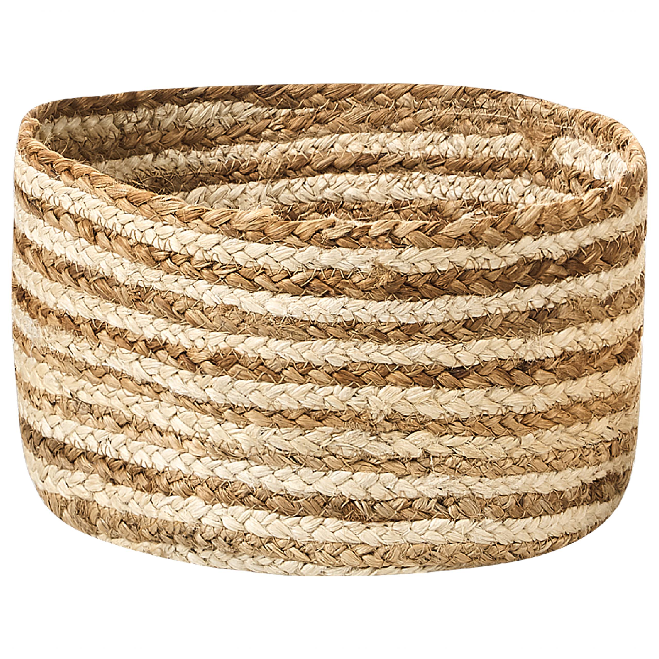 Lot de 3 Paniers de Rangement en Jute Naturelle Beige 13/14/20 cm de Hauteur Accessoire Linge Décoration Boho - Image 6
