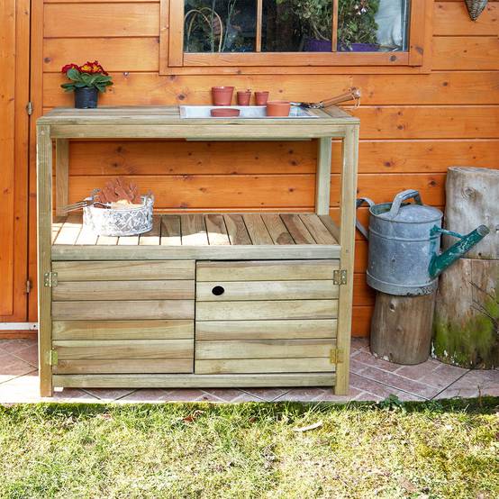 Table de rempotage Œillet en bois - Cémonjardin - Image 3