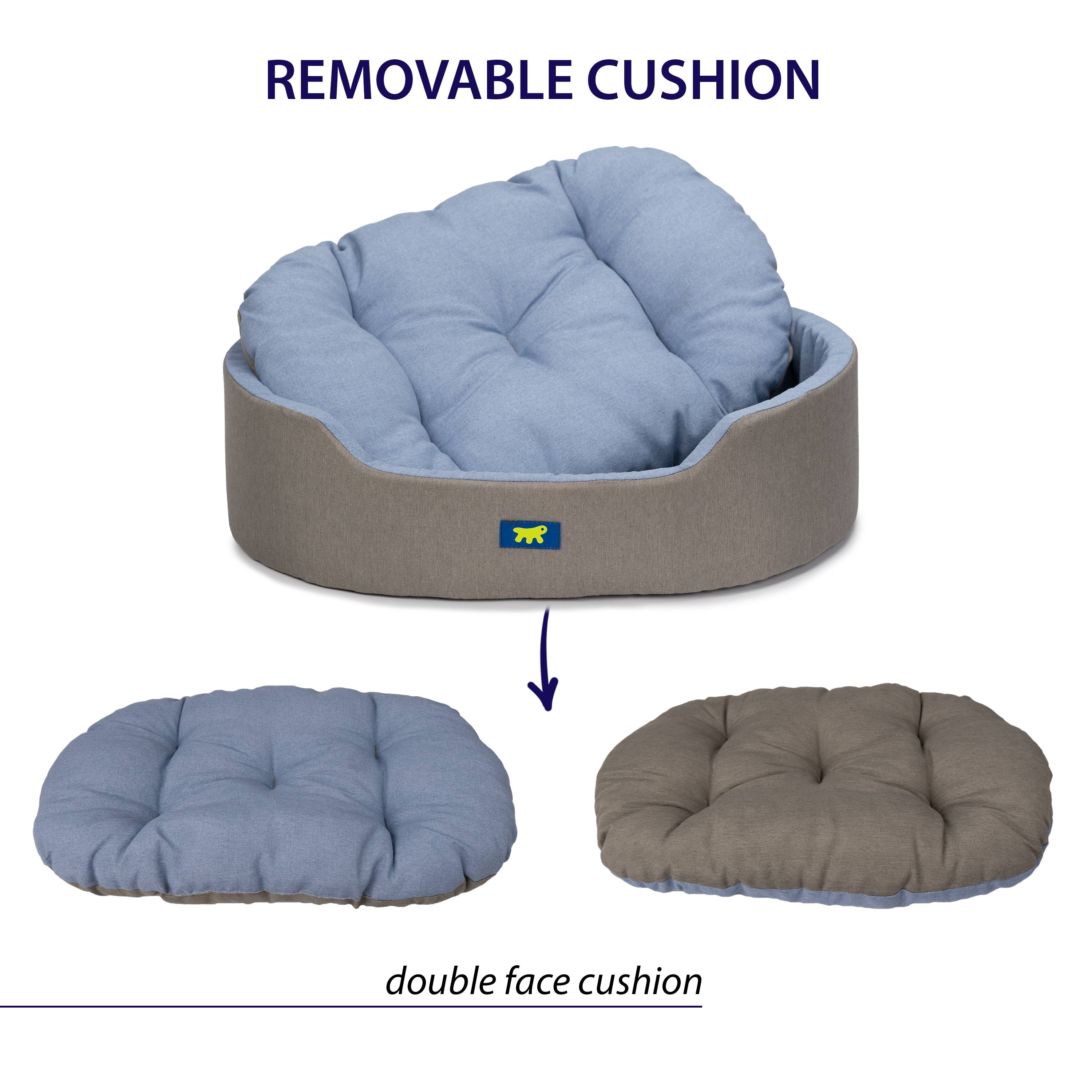 Ferplast - Ferplast Panier Chien Dandy, Coussin Amovible et Lavable, Housse en Coton avec Rembourrage Doux, Idéale Également comme Niche pour Chat, 55 x 41 x H - Image 5