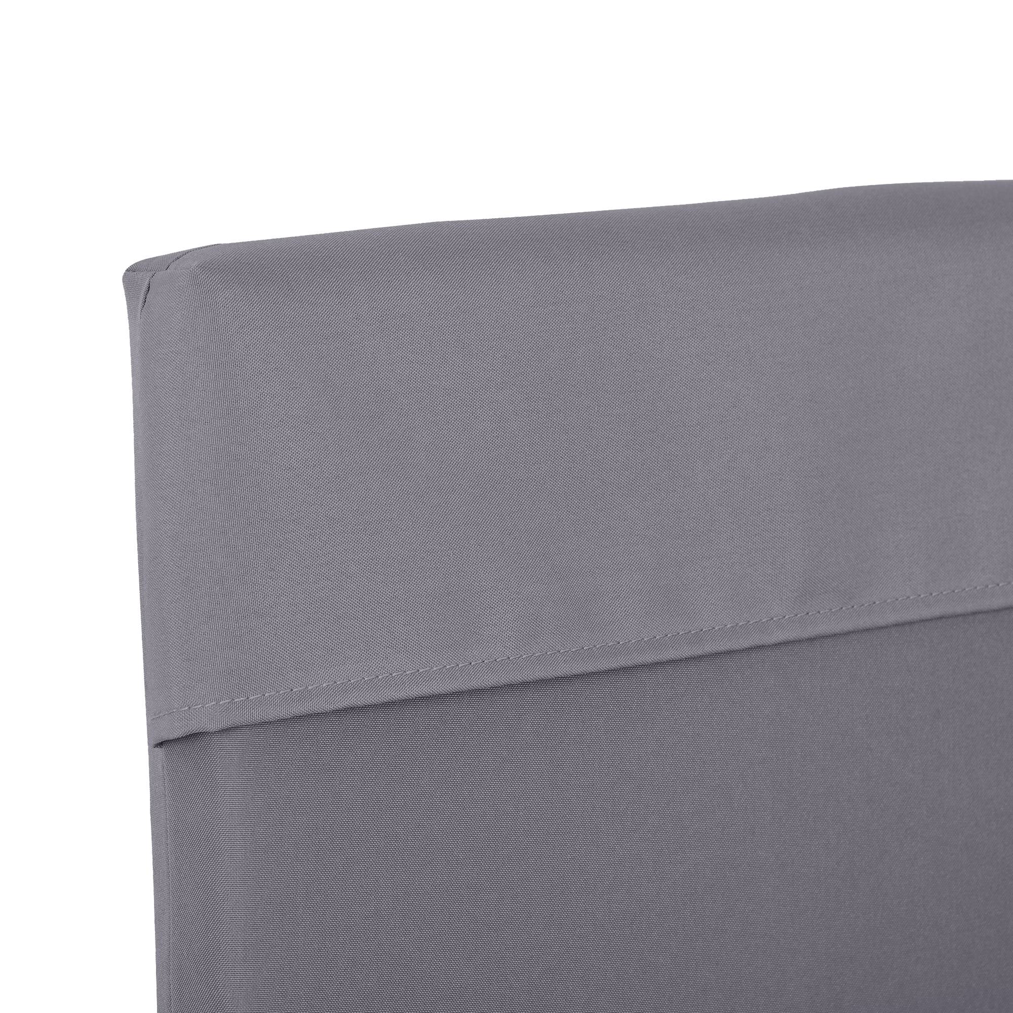 Coussins pour balancelle de jardin, coussins pour balancelle 3 places, 2 pièces,130 x 45 x 5 cm, gris foncé - Image 8
