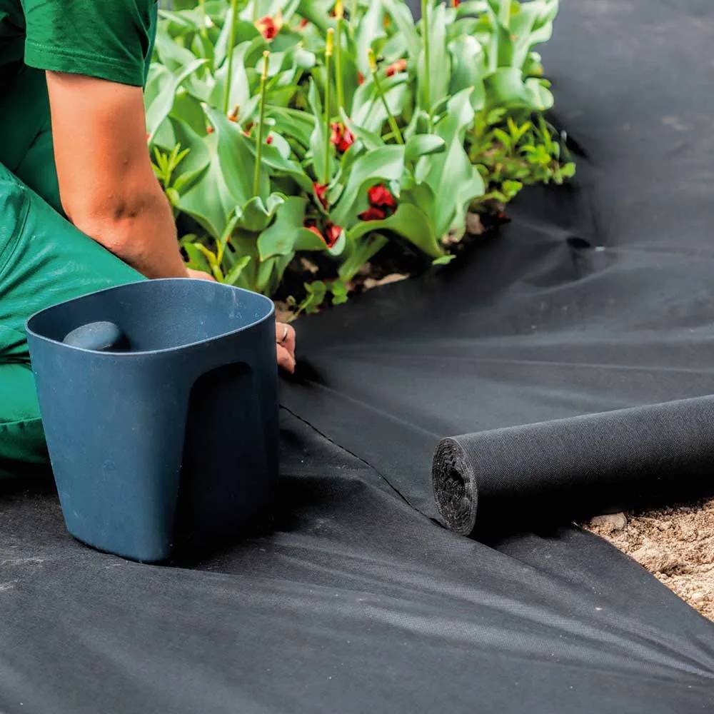 Autre - Tissu anti-mauvaises herbes 1,5m x 10m toile de paillage jardin - Image 1