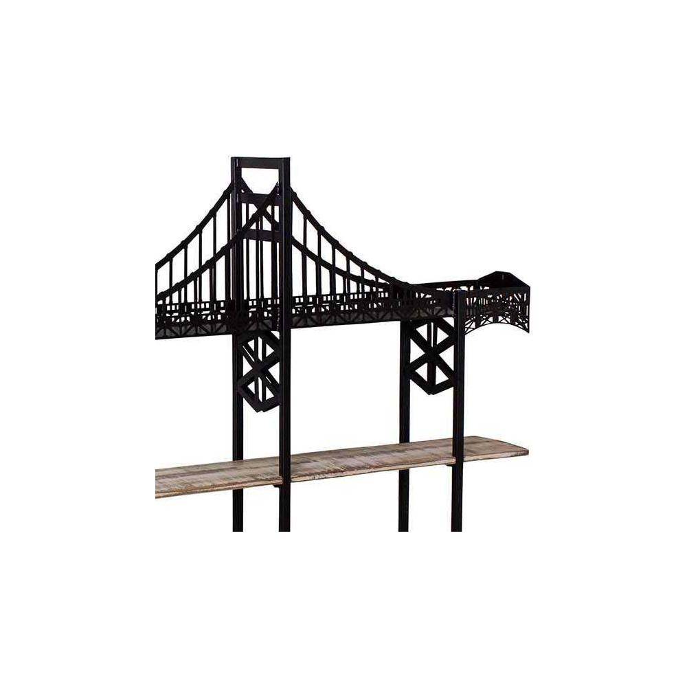 Antic Line Creations - Etagères en bois et fer Pont 146.5 x 13 x 70 cm - Image 3