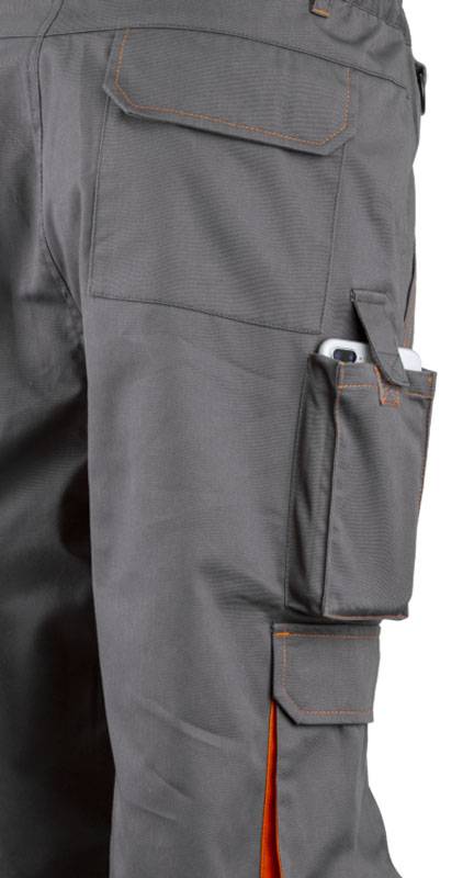 Pantalon Paddock II coton polyester gris/orange TS - COVERGUARD - 5PAP15000S - Image 2
