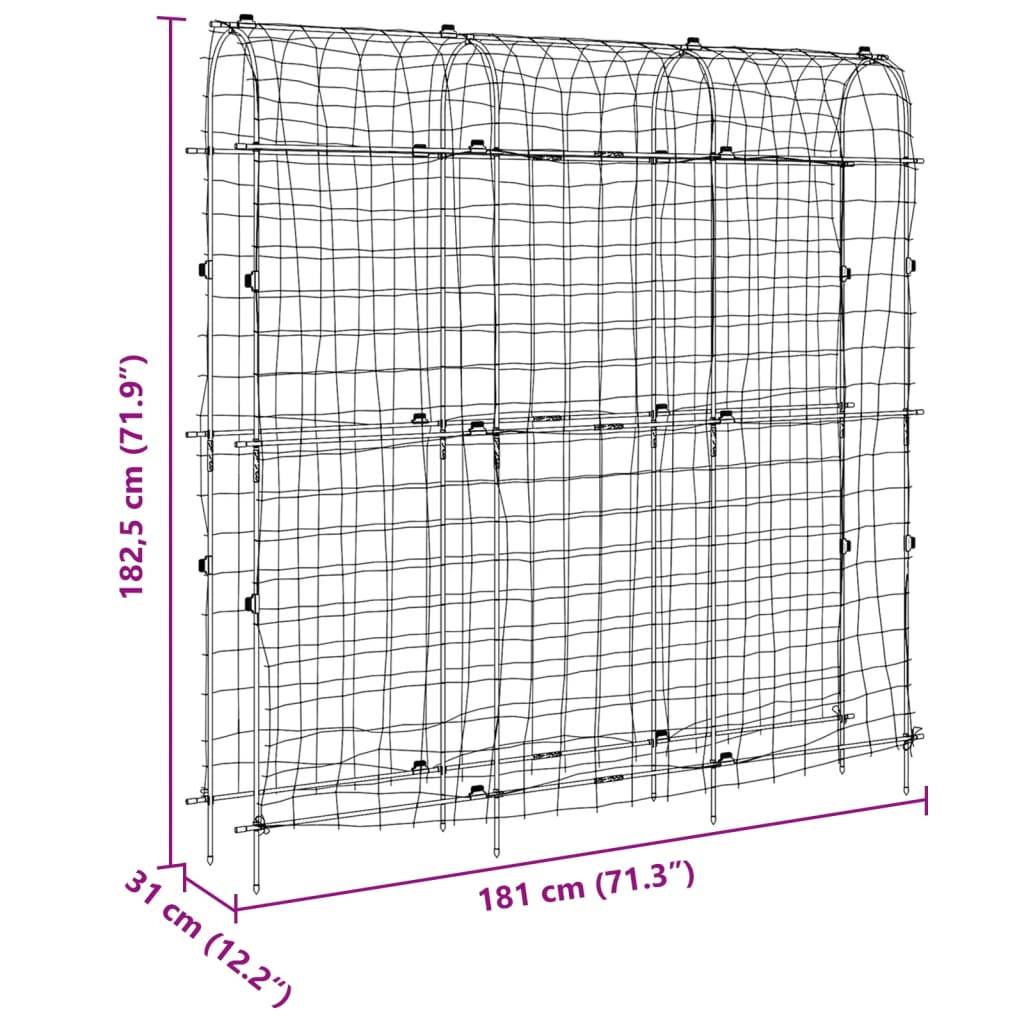 Vidaxl - Treillis de jardin pour plantes grimpantes forme de U acier vidaXL 4009282 - Image 3