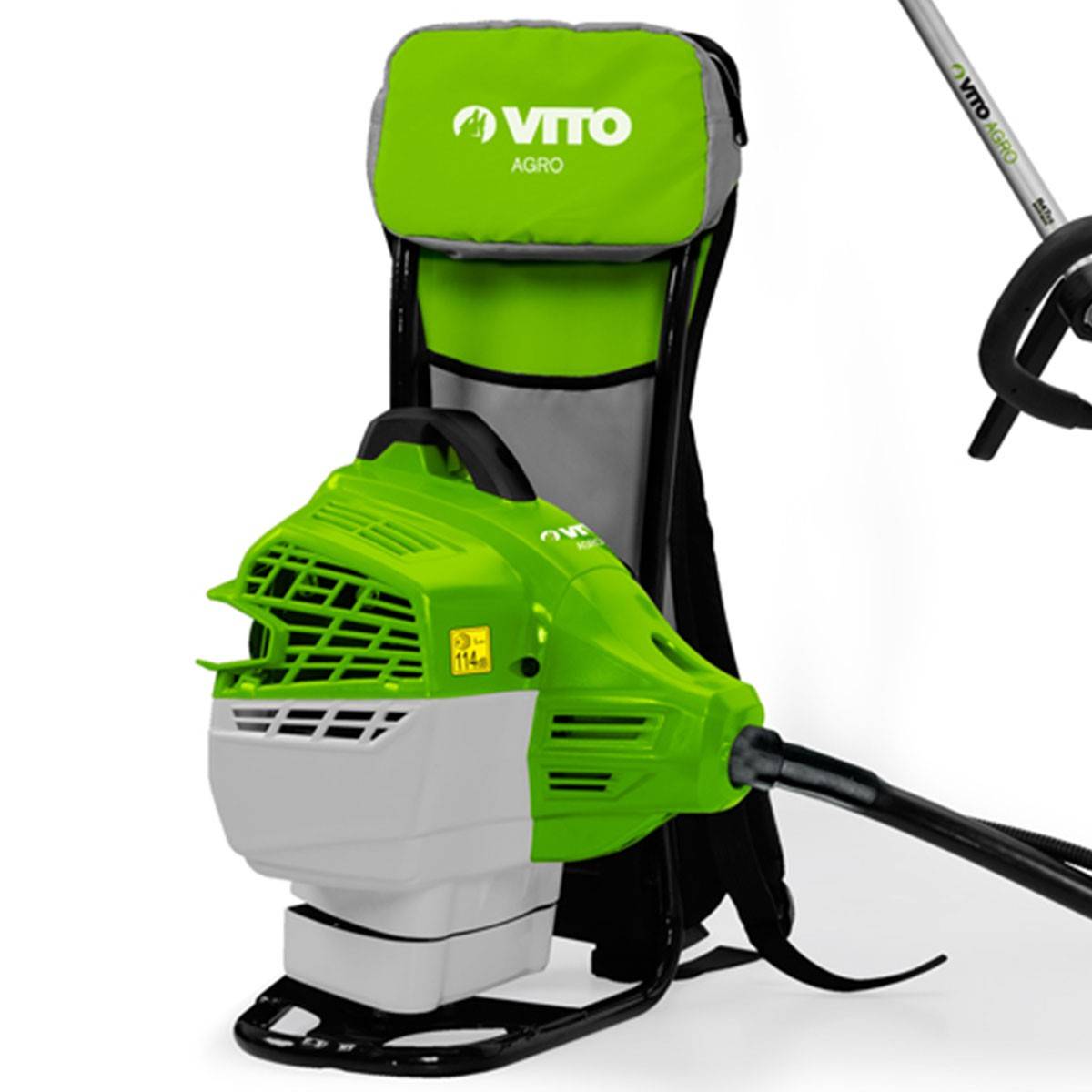 Débroussailleuse Thermique 47cm³ Coupe Ø25cm + Lame et fil nylon Réservoir 1L Autonomie 1h30 Port Sac à dos VITO Professionnel - Image 6