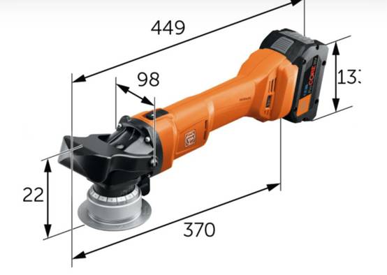 Chanfreineuse 18V AKFH 18-5 5mm AMPShare + 2 batterie 8Ah Procore + chargeur + L-Boxx - FEIN - 71380563000 - Image 2