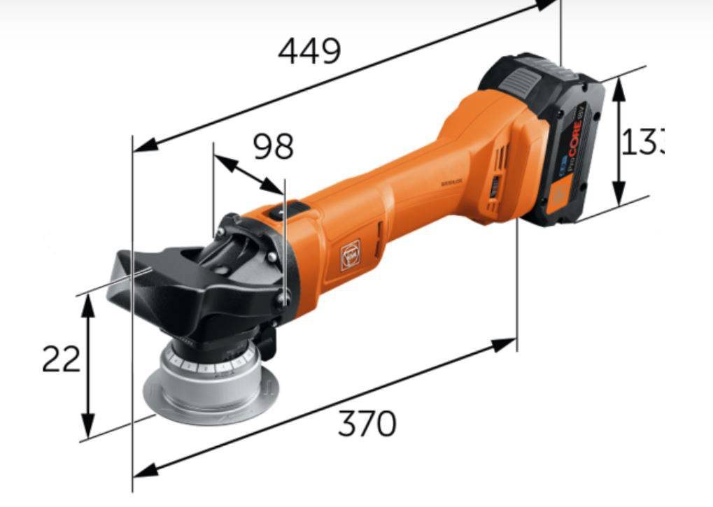 Chanfreineuse 18V AKFH 18-5 5mm AMPShare + 2 batterie 8Ah Procore + chargeur + L-Boxx - FEIN - 71380563000 - Image 2