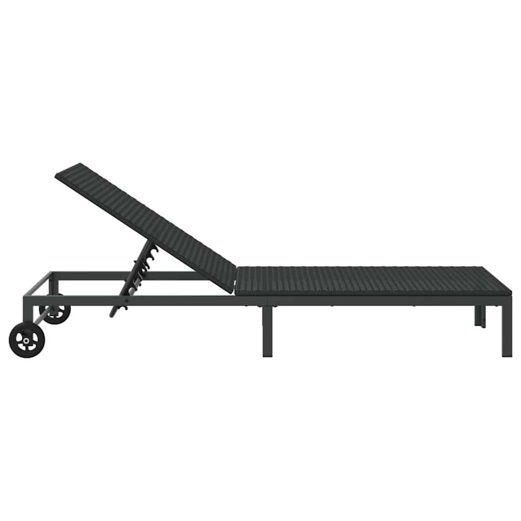 Transat polyrotin noir 206 x 62.5 x 74 cm - PANGIVO - Image 5