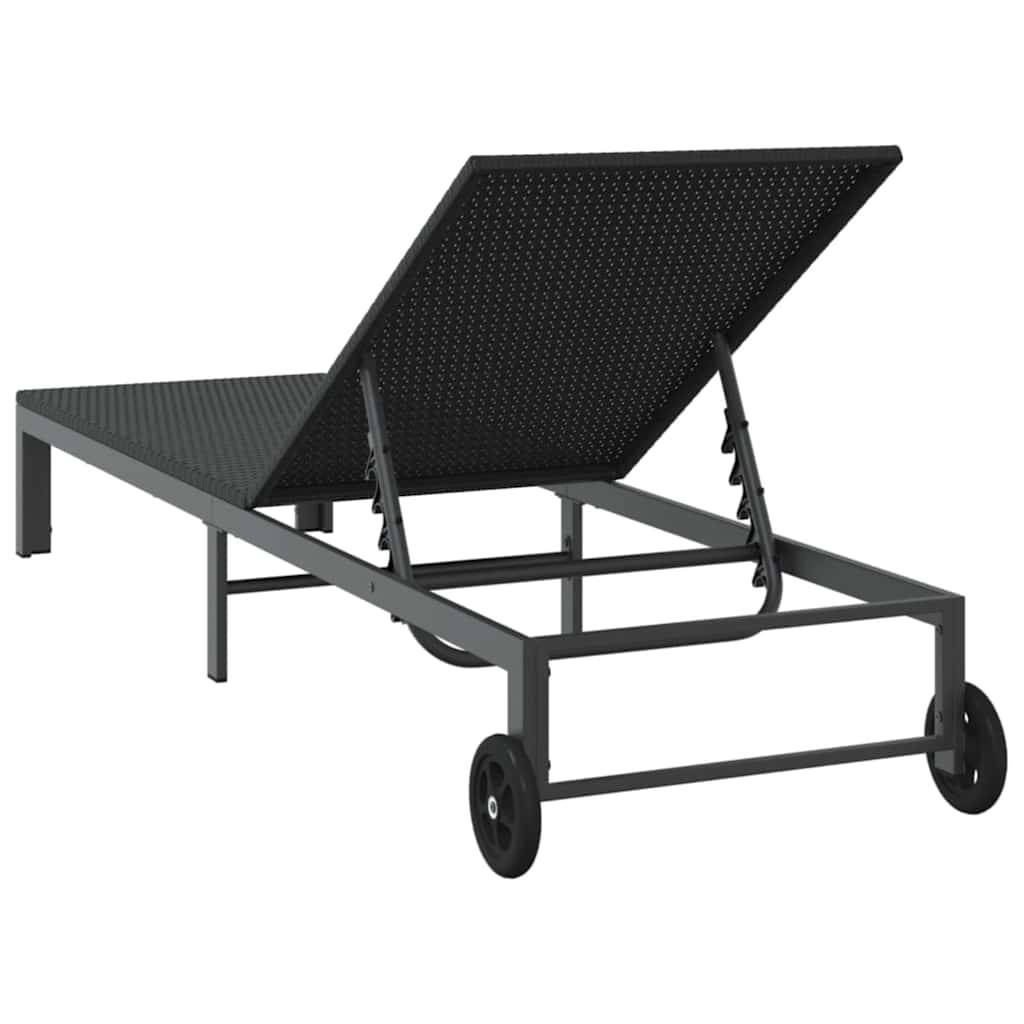Transat polyrotin noir 206 x 62.5 x 74 cm - PANGIVO - Image 6