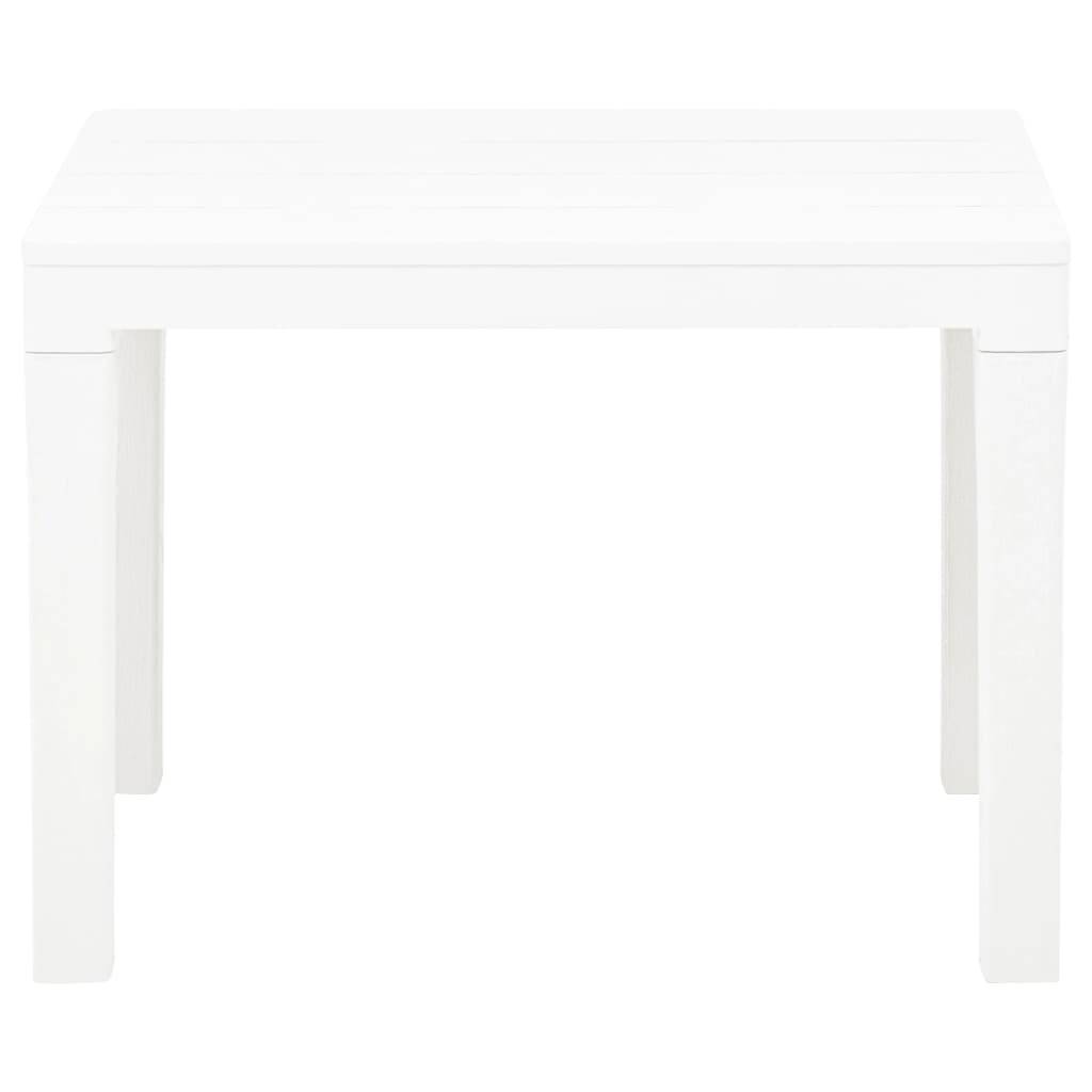 ComfortXL - Lot de 2 Bancs Jardin Plastique Aspect Bois Entretien Facile Blanc 60 cm – ComfortXL Outdoor Living - Image 3