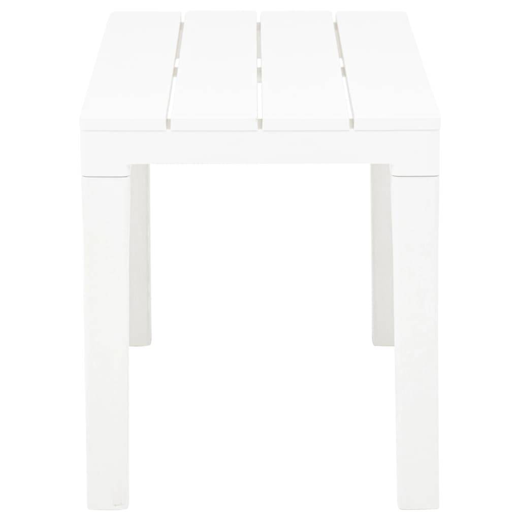 ComfortXL - Lot de 2 Bancs Jardin Plastique Aspect Bois Entretien Facile Blanc 60 cm – ComfortXL Outdoor Living - Image 4