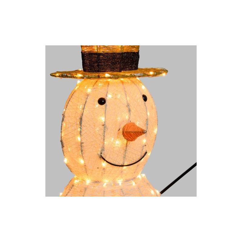 Lotti - Bonhomme de neige lumineux 3D H120cm 260 LED ambré fixe Timer extérieur Smart Connect 31V professionnel Lotti - Image 5