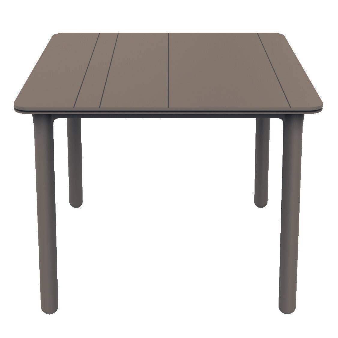 Table carrée extérieur 90x90 chocolat NOA garbar - Image 1