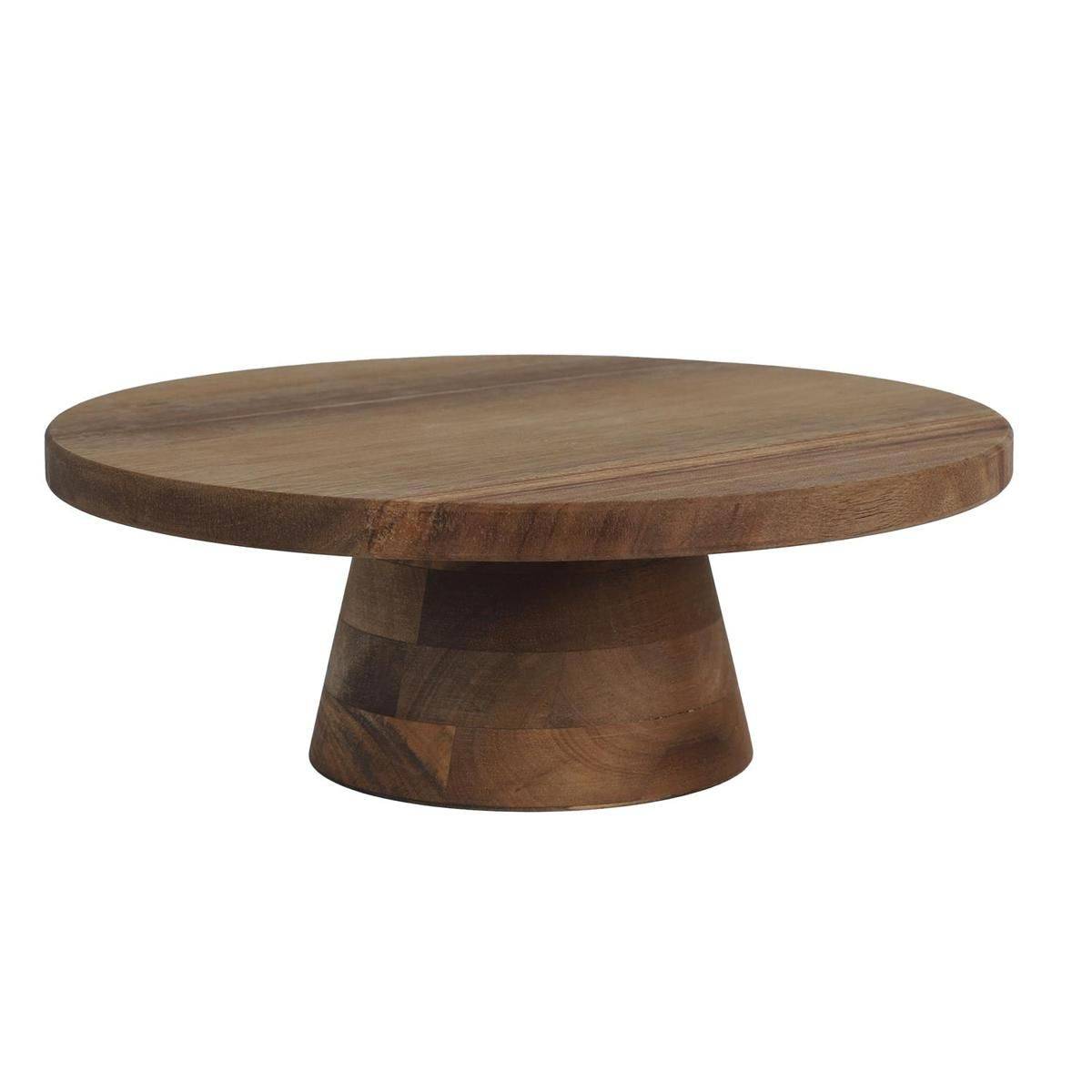 Présentoir à Gâteau Acacia Ø28 cm - HESAN - Image 1